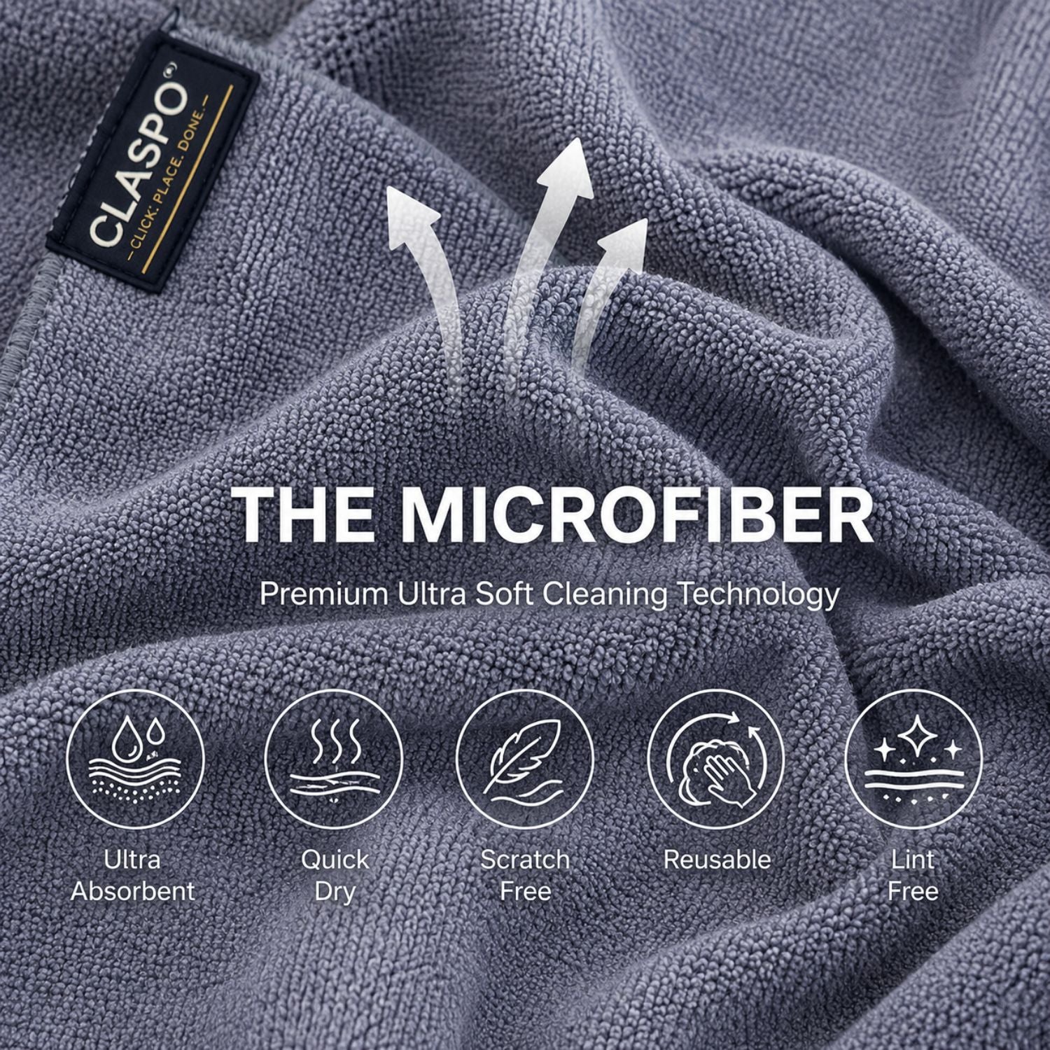 Microfibre Glass Cleaning Cloths Towel (Pack of 4 Units)