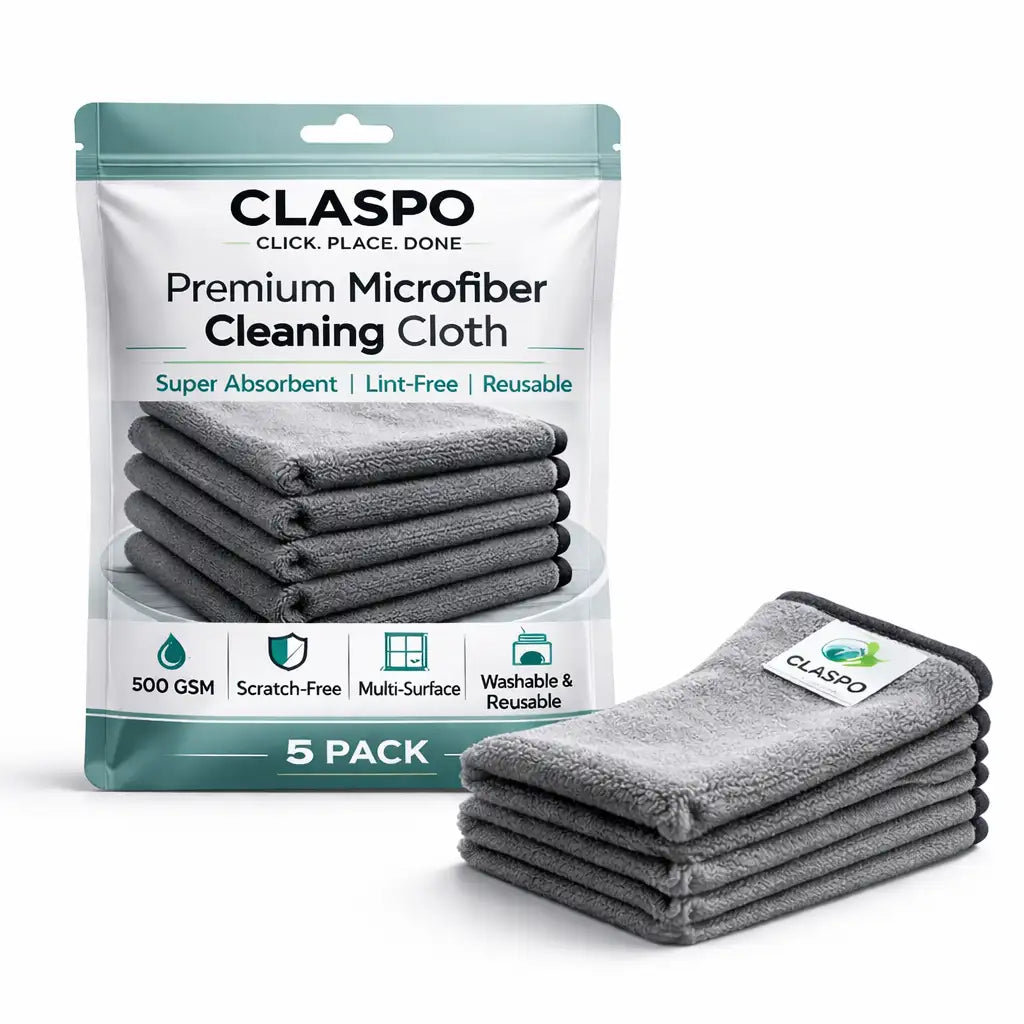 Microfibre Glass Cleaning Cloths Towel (Pack of 4 Units)
