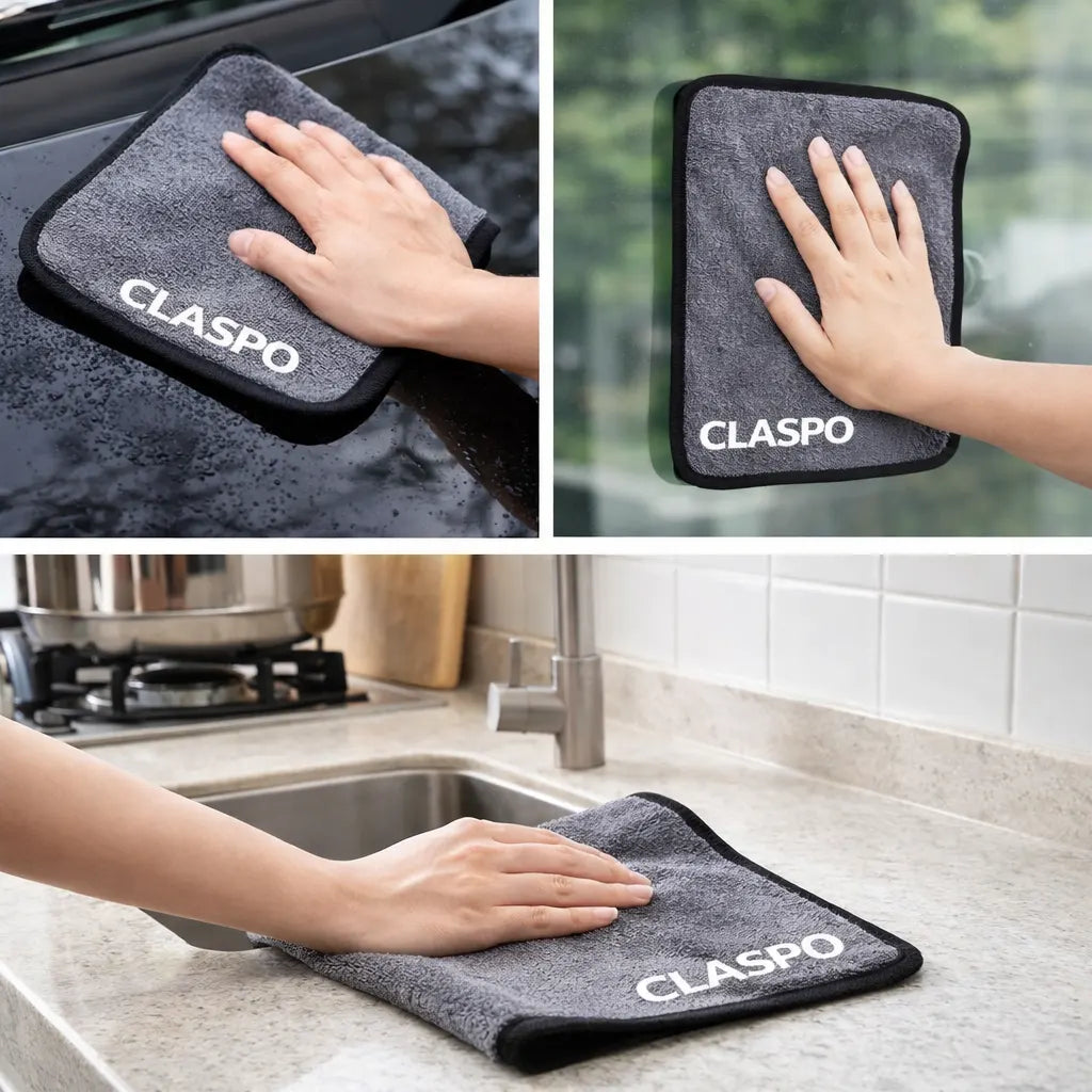 Microfibre Glass Cleaning Cloths Towel (Pack of 4 Units)
