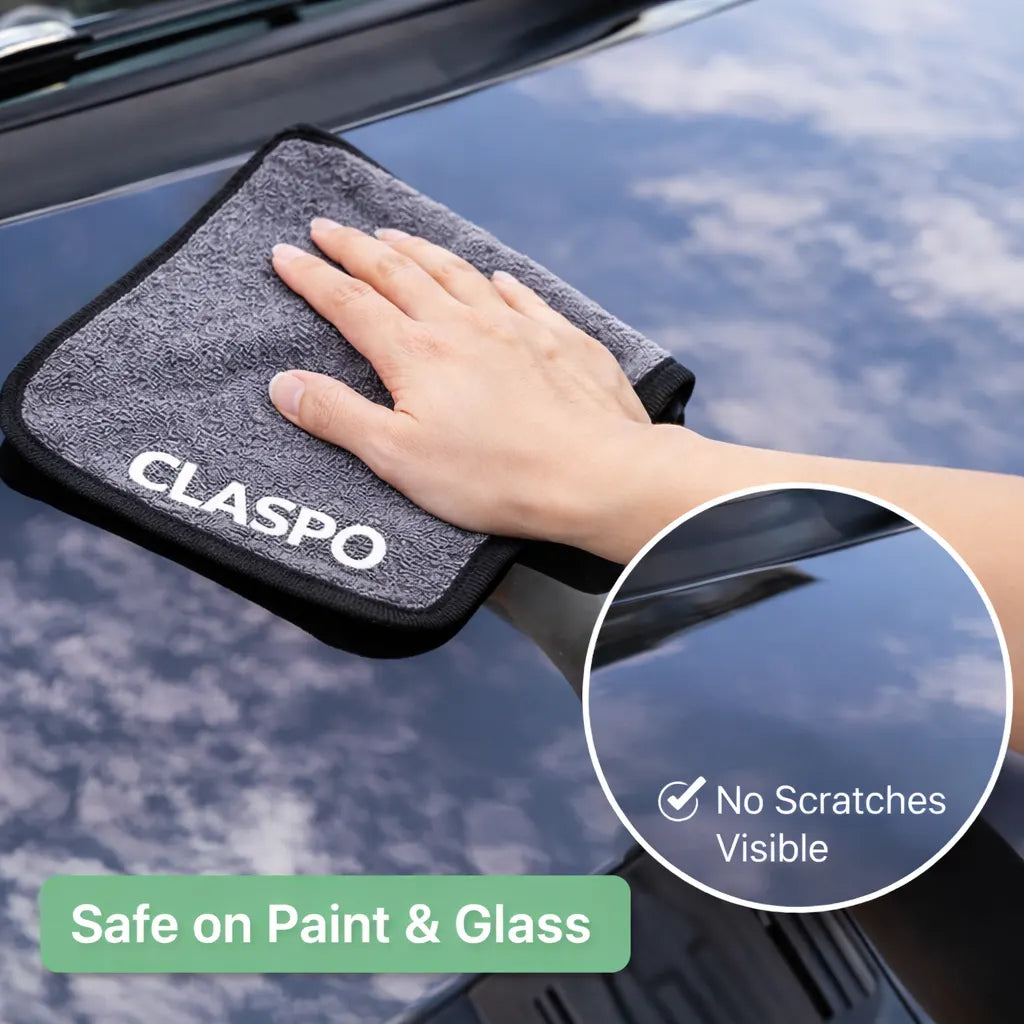 Microfibre Glass Cleaning Cloths Towel (Pack of 4 Units)