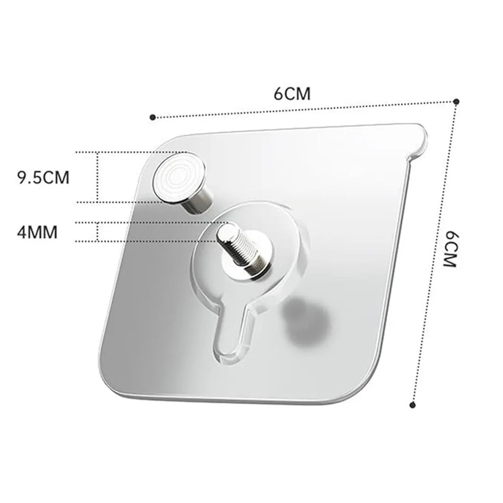 Screw Hook Hanger Self-Adhesive Wall Hooks (Pack of 5 Units)